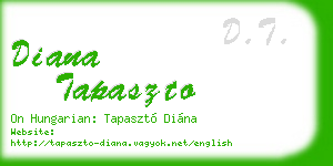 diana tapaszto business card